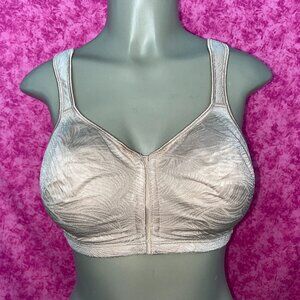 PLAYTEX 18 HOUR FRONT CLOSURE BACK SUPPORT WIRELESS BRA SZ 36D
